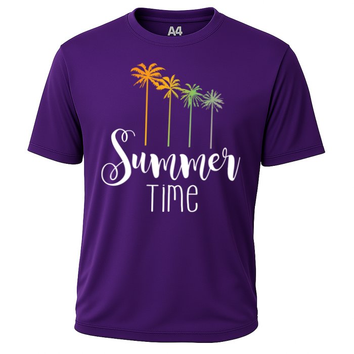 Summer Time Palm Tree Performance Shirt