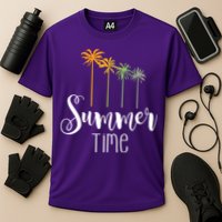 Summer Time Palm Tree Performance Shirt