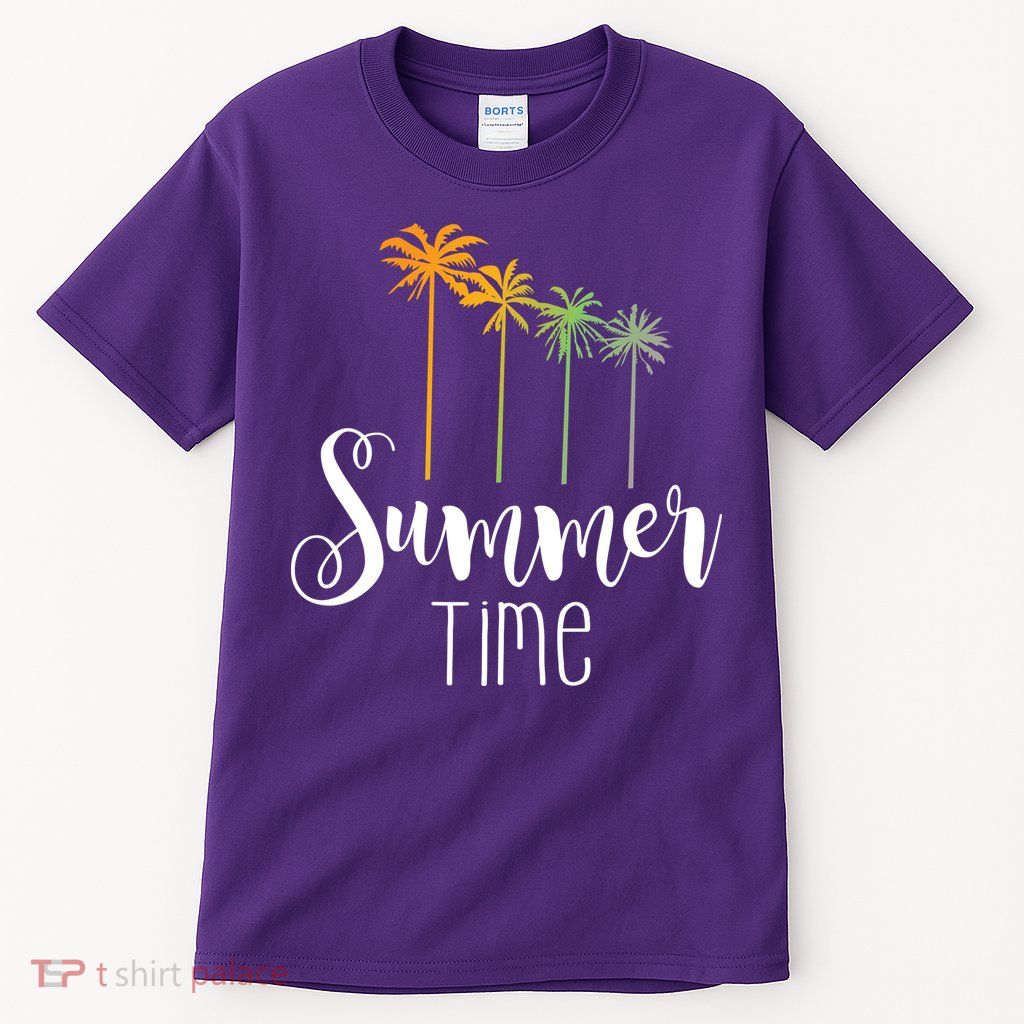 Summer Time Palm Tree Tall T-Shirt