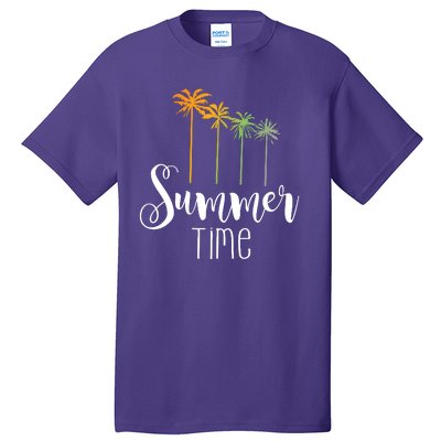 Summer Time Palm Tree Tall T-Shirt