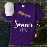 Summer Time Palm Tree Tall T-Shirt