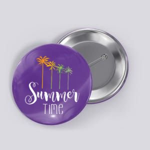 Summer Time Palm Tree Button