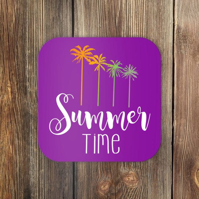 Summer Time Palm Tree Coaster