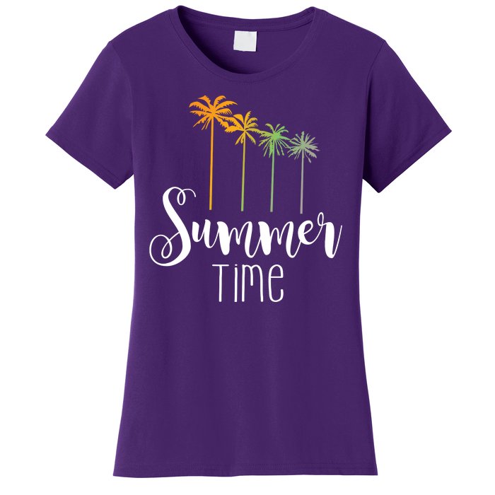 Summer Time Palm Tree Women's T-Shirt