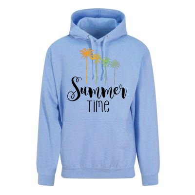 Summer Time Palm Tree Unisex Surf Hoodie