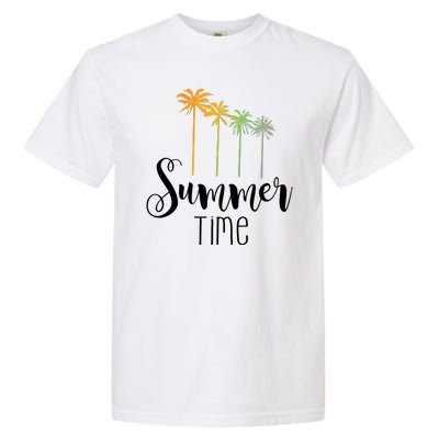 Summer Time Palm Tree Garment-Dyed Heavyweight T-Shirt