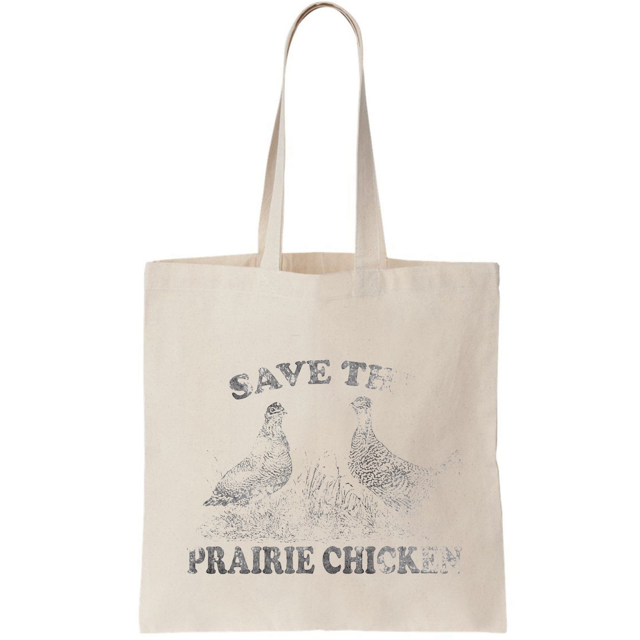 Save The Prairie Chicken Apparel Vintage Conservation Bag