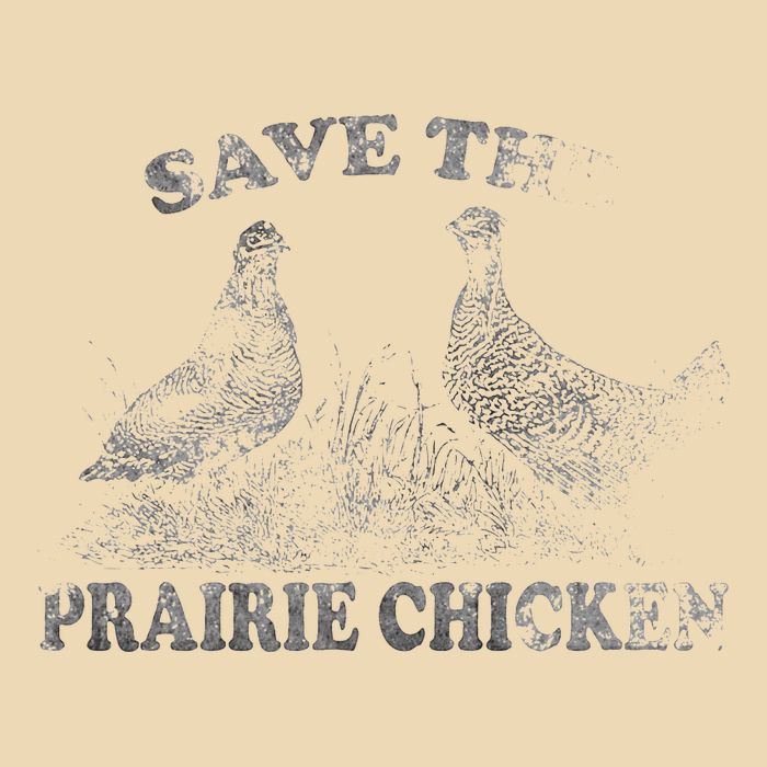 Save The Prairie Chicken Apparel Vintage Conservation Bag