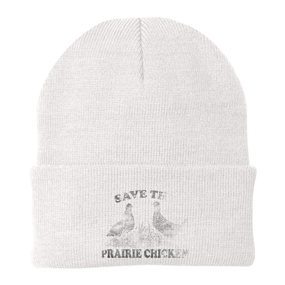 Save The Prairie Chicken Apparel Vintage Conservation Beanie
