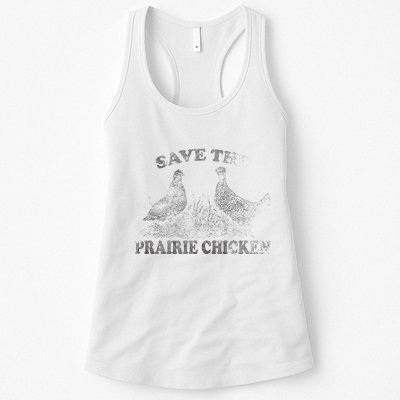 Save The Prairie Chicken Apparel Vintage Conservation Womens Tank Top