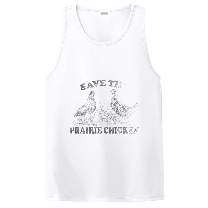 Save The Prairie Chicken Apparel Vintage Conservation PosiCharge Competitor Tank