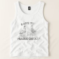 Save The Prairie Chicken Apparel Vintage Conservation Tank Top