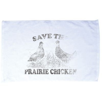 Save The Prairie Chicken Apparel Vintage Conservation Microfiber Hand Towel