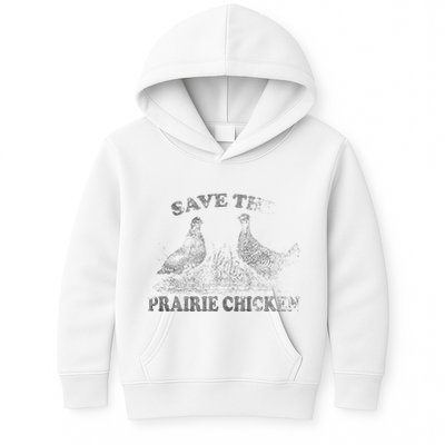 Save The Prairie Chicken Apparel Vintage Conservation Kids Hoodie