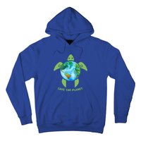 Save The Planet Earth Sea Turtle Earth Day Save Earth Funny Gift Hoodie