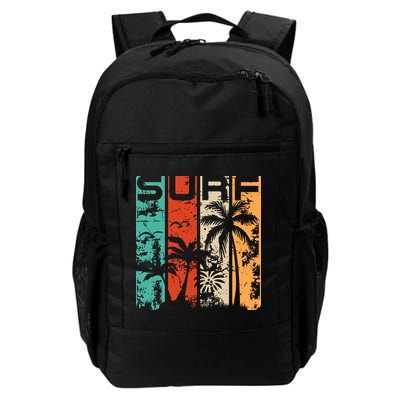 Surf Tropical Palm Tree Retro Vintage Backpack