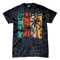 Surf Tropical Palm Tree Retro Vintage Tie-Dye T-Shirt