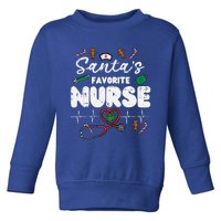 Santa's Top Pick Festive Nurse Holiday Gift Toddler Sweatshirt