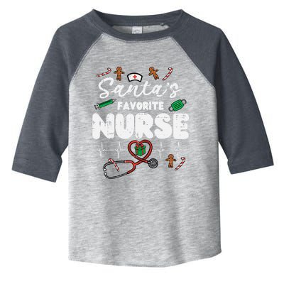 Santa's Top Pick Festive Nurse Holiday Gift Toddler Fine Jersey T-Shirt