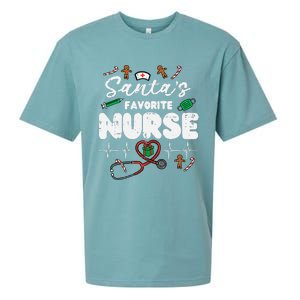 Santa's Top Pick Festive Nurse Holiday Gift Sueded Cloud Jersey T-Shirt