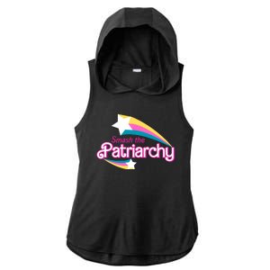 Smash The Patriarchy Feminism Ladies PosiCharge Tri-Blend Wicking Draft Hoodie Tank