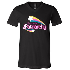 Smash The Patriarchy Feminism V-Neck T-Shirt