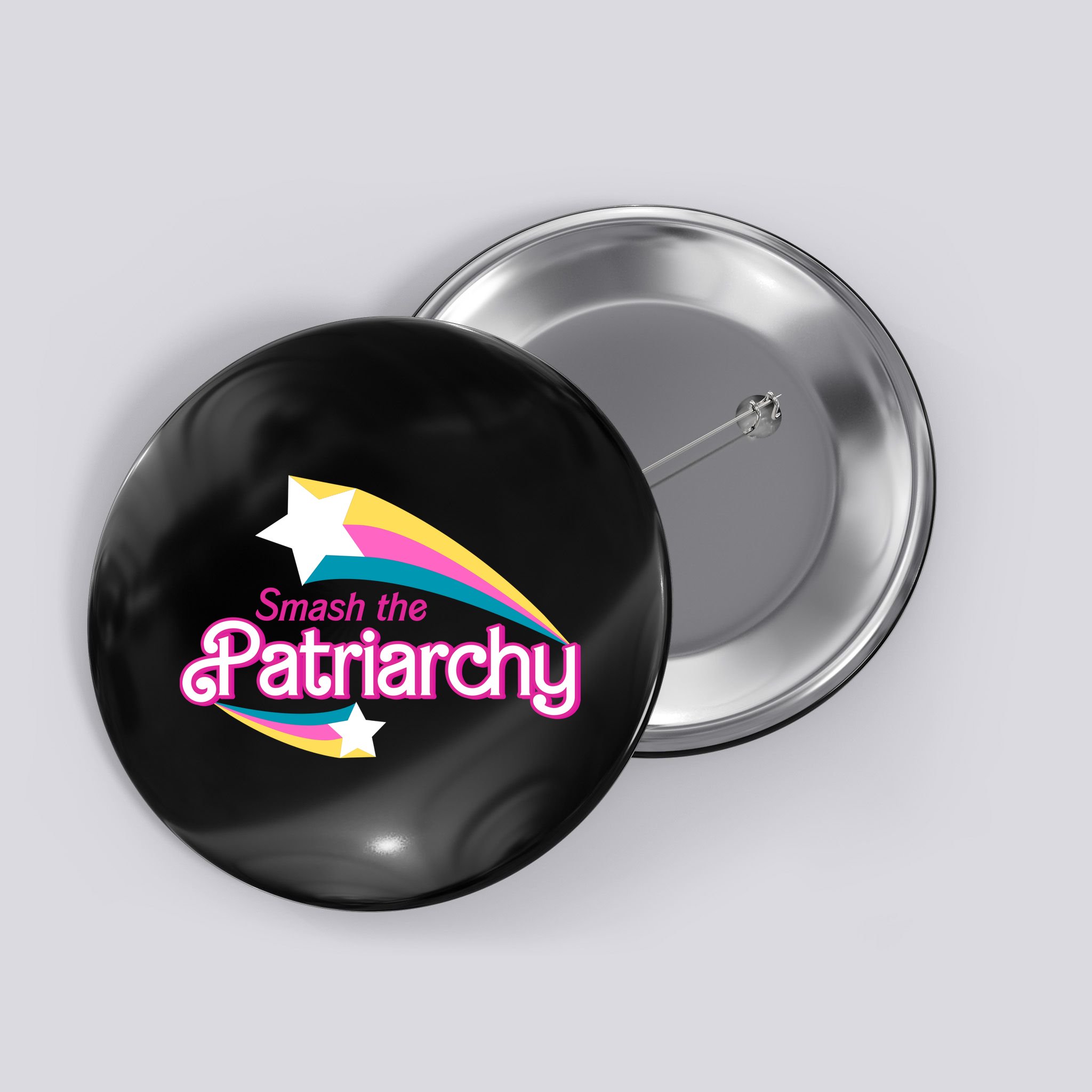 Smash The Patriarchy Feminism Button