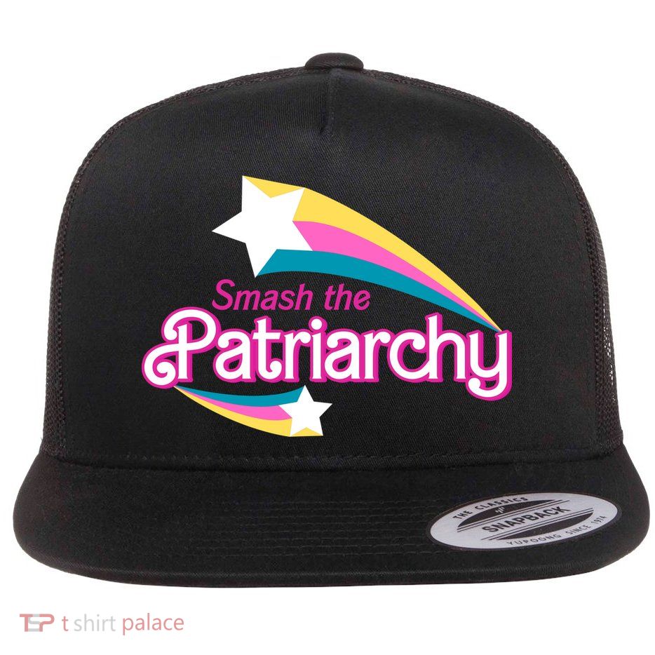 Smash The Patriarchy Feminism Flat Bill Trucker Hat