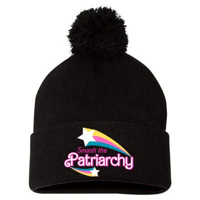 Smash The Patriarchy Feminism Pom Pom 12in Knit Beanie