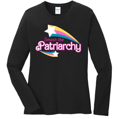 Smash The Patriarchy Feminism Ladies Long Sleeve Shirt