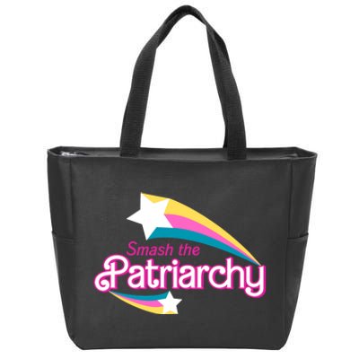 Smash The Patriarchy Feminism Zip Tote Bag