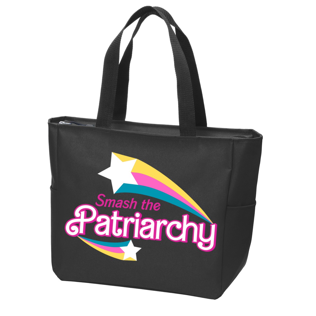 Smash The Patriarchy Feminism Zip Tote Bag