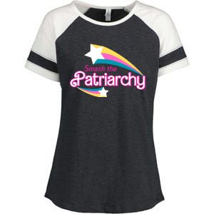 Smash The Patriarchy Feminism Enza Ladies Jersey Colorblock Tee