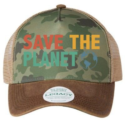 Save The Planet Happy Earth Day Gift Legacy Tie Dye Trucker Hat