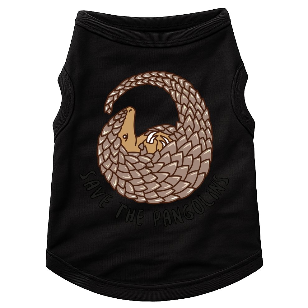 Save The Pangolins Gift Wildlife Conservation Gift Doggie Tank