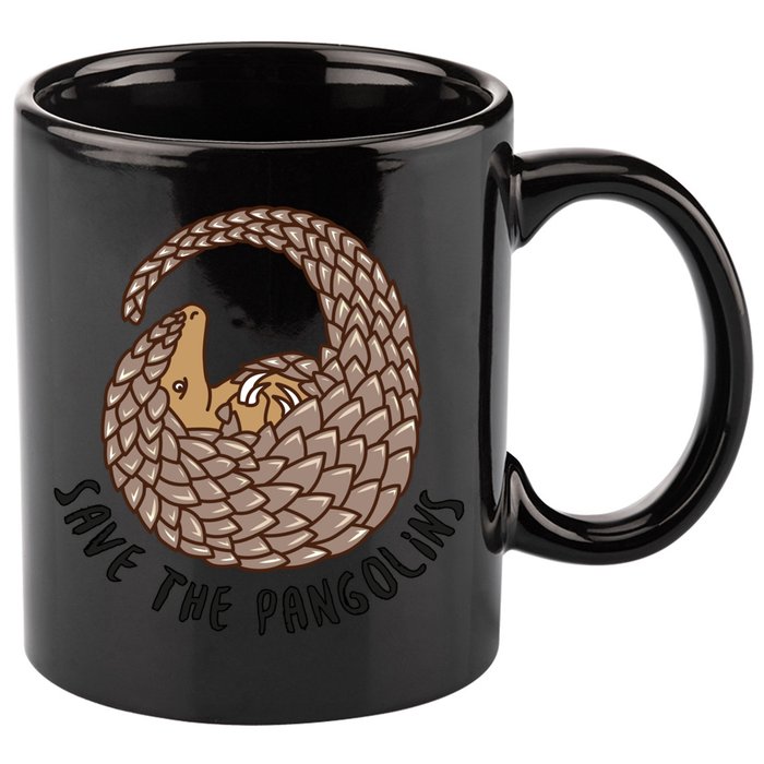 Save The Pangolins Gift Wildlife Conservation Gift 11oz C Handle Ceramic Mug