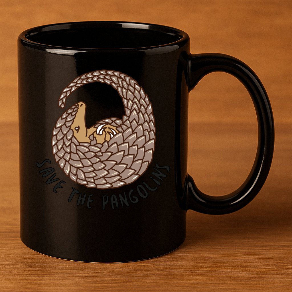 Save The Pangolins Gift Wildlife Conservation Gift 11oz C Handle Ceramic Mug