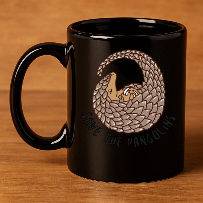 Save The Pangolins Gift Wildlife Conservation Gift 11oz C Handle Ceramic Mug
