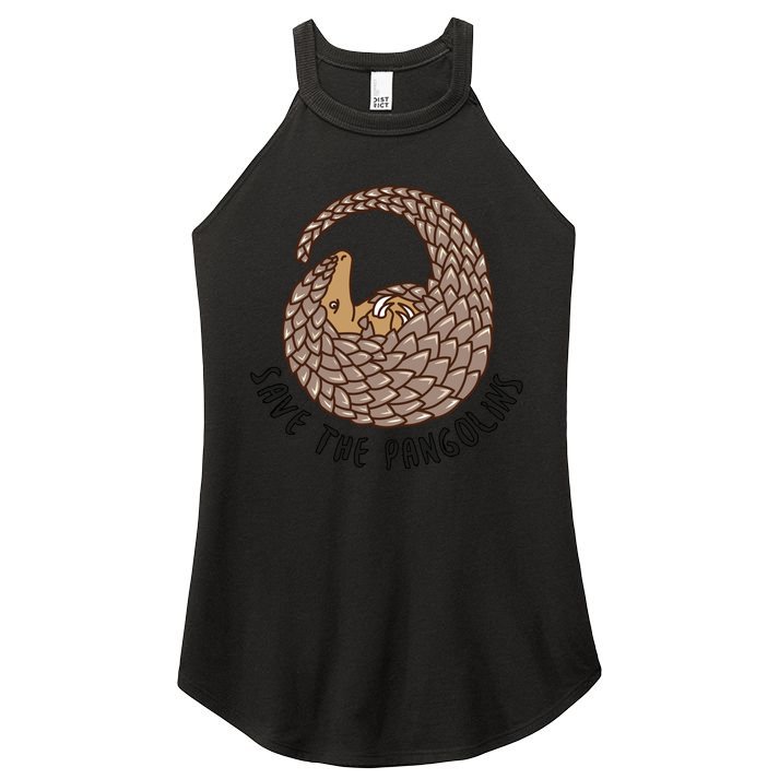 Save The Pangolins Gift Wildlife Conservation Gift Women's Perfect Tri Rocker Tank