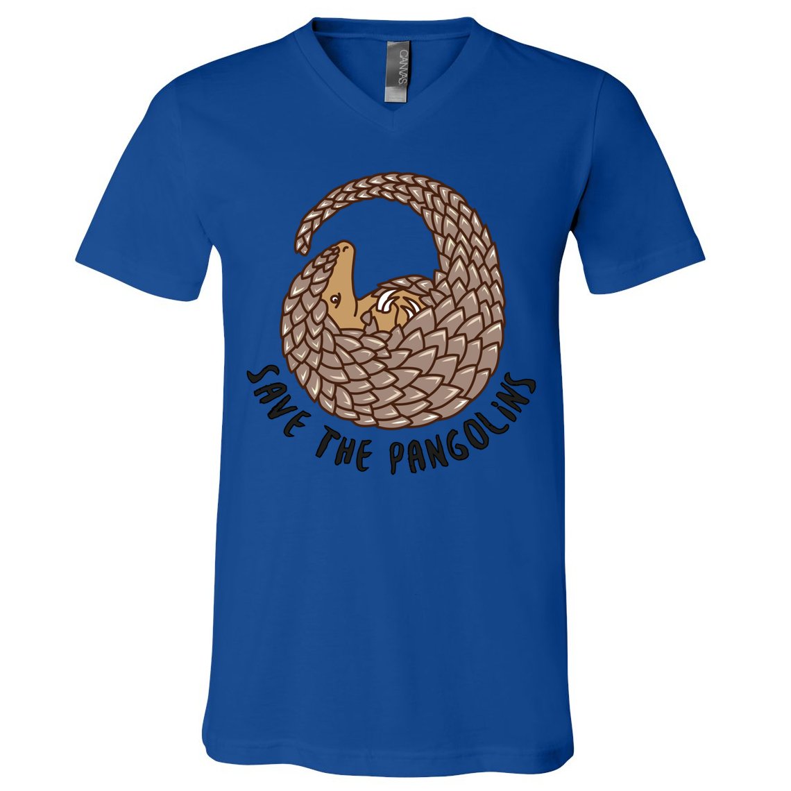Save The Pangolins Gift Wildlife Conservation Gift V-Neck T-Shirt