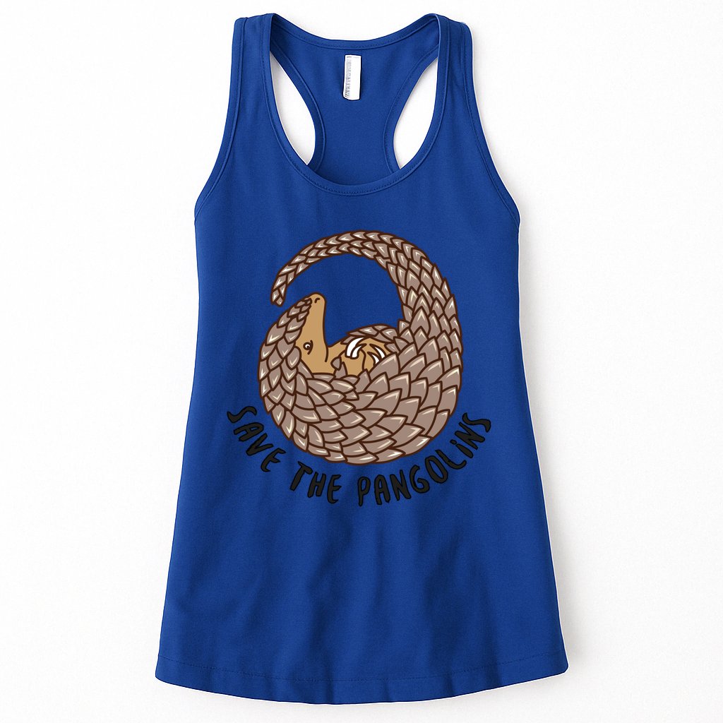 Save The Pangolins Gift Wildlife Conservation Gift Womens Tank Top