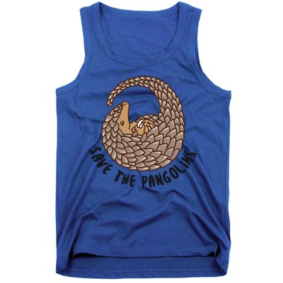 Save The Pangolins Gift Wildlife Conservation Gift Tank Top