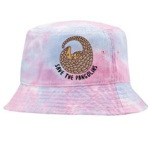 Save The Pangolins Gift Wildlife Conservation Gift Tie-Dyed Bucket Hat