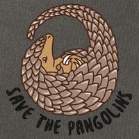 Save The Pangolins Gift Wildlife Conservation Gift Cotton Canvas Backpack