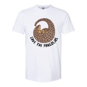 Save The Pangolins Gift Wildlife Conservation Gift Softstyle CVC T-Shirt