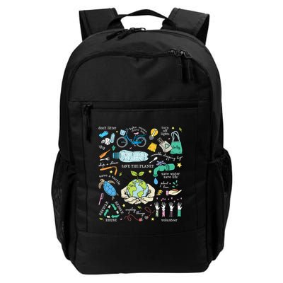 Save The Planet Reduce Reuse Recycle Earth Day Environmental Daily Commute Backpack