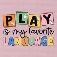 Speech Therapy Play Is My Favorite Language Slp 25L Jumbo Tote