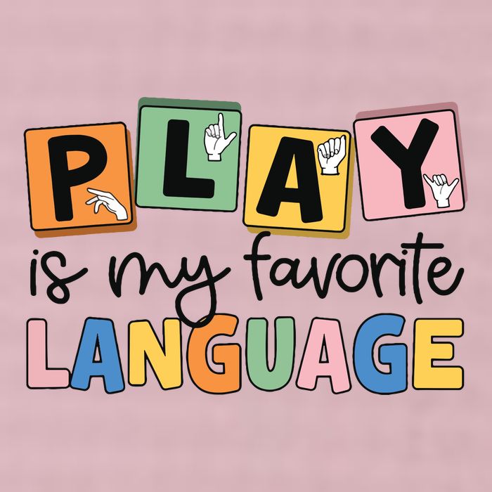 Speech Therapy Play Is My Favorite Language Slp 25L Jumbo Tote