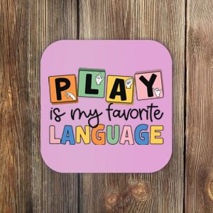 Speech Therapy Play Is My Favorite Language Slp Coaster