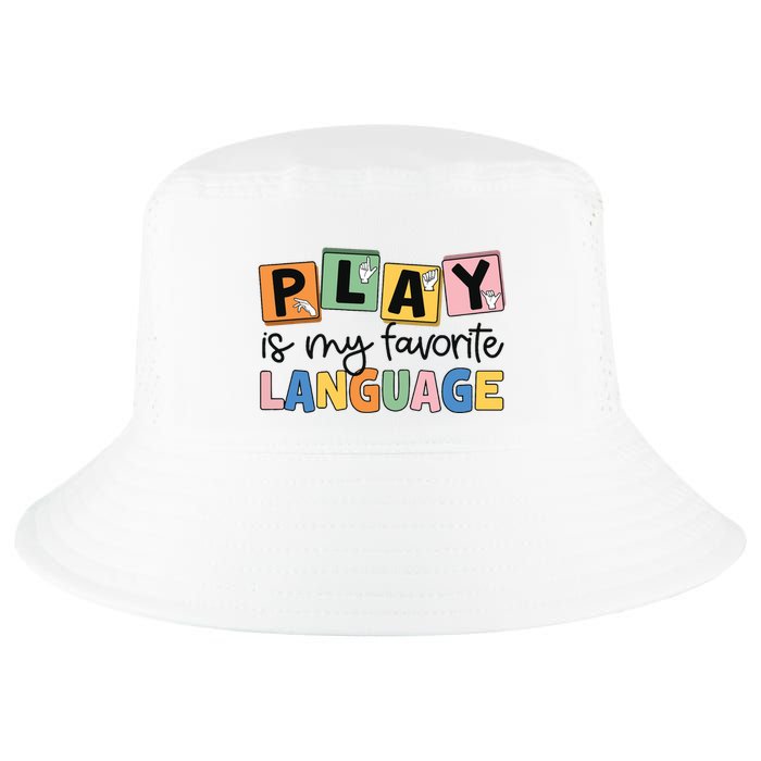 Speech Therapy Play Is My Favorite Language Slp Cool Comfort Performance Bucket Hat